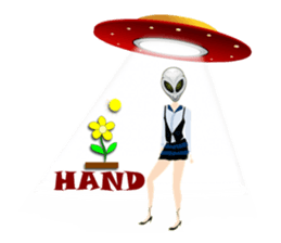 Alien Contact TextSpeak sticker #10383265