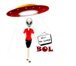 Alien Contact TextSpeak sticker #10383266