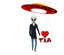 Alien Contact TextSpeak sticker #10383269