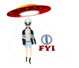 Alien Contact TextSpeak sticker #10383270