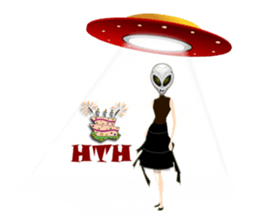 Alien Contact TextSpeak sticker #10383273