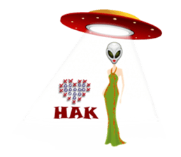 Alien Contact TextSpeak sticker #10383277