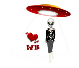 Alien Contact TextSpeak sticker #10383279