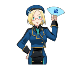 Claudia Madobe. Azure official character sticker #10413072