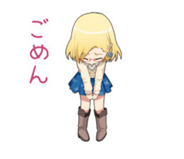 Claudia Madobe. Azure official character sticker #10413075