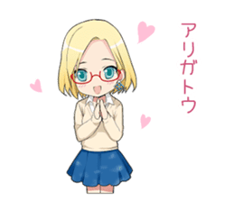 Claudia Madobe. Azure official character sticker #10413076