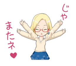 Claudia Madobe. Azure official character sticker #10413077