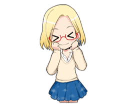 Claudia Madobe. Azure official character sticker #10413081
