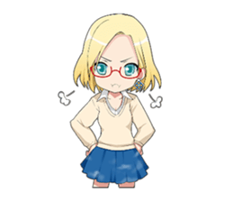 Claudia Madobe. Azure official character sticker #10413082