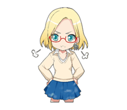 Claudia Madobe. Azure official character sticker #10413082