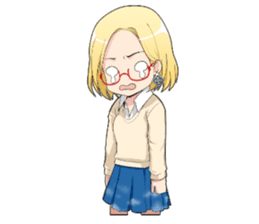 Claudia Madobe. Azure official character sticker #10413083