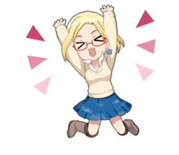 Claudia Madobe. Azure official character sticker #10413084