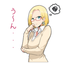 Claudia Madobe. Azure official character sticker #10413086