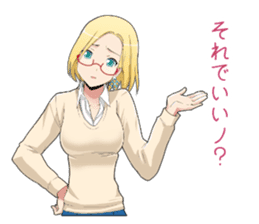 Claudia Madobe. Azure official character sticker #10413091