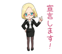 Claudia Madobe. Azure official character sticker #10413094