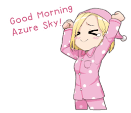 Claudia Madobe. Azure official character sticker #10413095