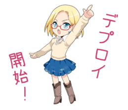 Claudia Madobe. Azure official character sticker #10413100