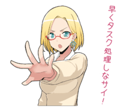 Claudia Madobe. Azure official character sticker #10413103