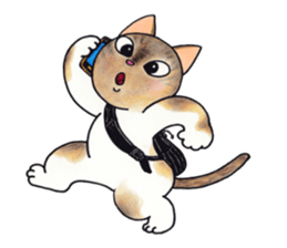 Funny Life of Cats sticker #10476100