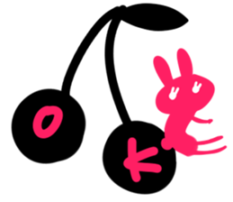 She is black rabbit! sticker #10556272