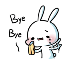 A.pa : A lazy rabbit. sticker #10607097