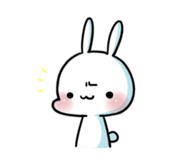 A.pa : A lazy rabbit. sticker #10607100