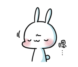 A.pa : A lazy rabbit. sticker #10607101