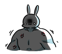 A.pa : A lazy rabbit. sticker #10607103