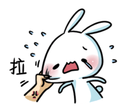 A.pa : A lazy rabbit. sticker #10607105