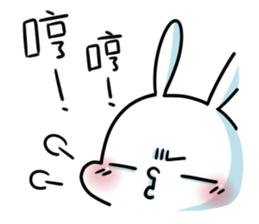 A.pa : A lazy rabbit. sticker #10607110