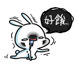 A.pa : A lazy rabbit. sticker #10607111