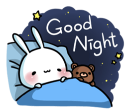 A.pa : A lazy rabbit. sticker #10607113