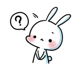 A.pa : A lazy rabbit. sticker #10607114