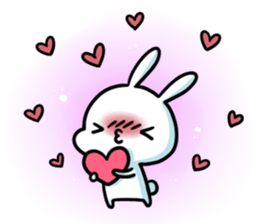 A.pa : A lazy rabbit. sticker #10607115