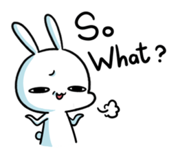 A.pa : A lazy rabbit. sticker #10607118