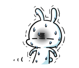A.pa : A lazy rabbit. sticker #10607119