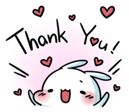 A.pa : A lazy rabbit. sticker #10607122