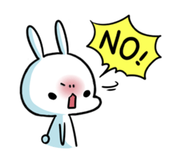 A.pa : A lazy rabbit. sticker #10607128