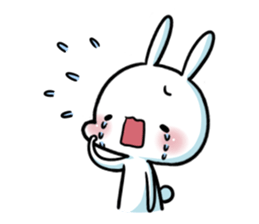 A.pa : A lazy rabbit. sticker #10607130