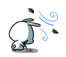 A.pa : A lazy rabbit. sticker #10607131