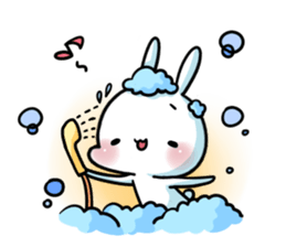 A.pa : A lazy rabbit. sticker #10607134