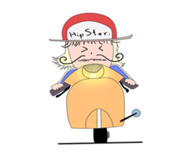 Mr.HipSter sticker #10676552
