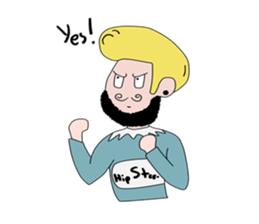 Mr.HipSter sticker #10676576