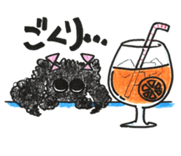 Of twins toy poodle Diggi and Dilley sticker #10706007