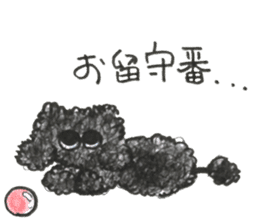 Of twins toy poodle Diggi and Dilley sticker #10706009