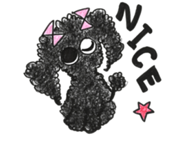 Of twins toy poodle Diggi and Dilley sticker #10706011