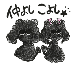 Of twins toy poodle Diggi and Dilley sticker #10706012