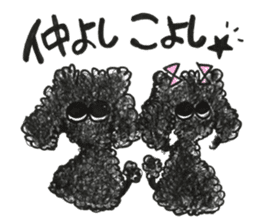 Of twins toy poodle Diggi and Dilley sticker #10706012