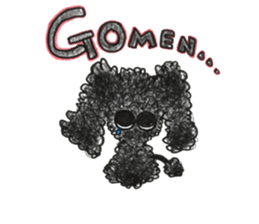 Of twins toy poodle Diggi and Dilley sticker #10706015