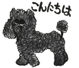 Of twins toy poodle Diggi and Dilley sticker #10706021